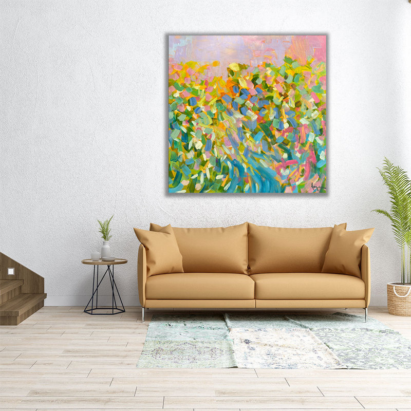 «Sunrise on a Misty Morning I», reproduction d'art sur toile, H 12 po x l 12 po