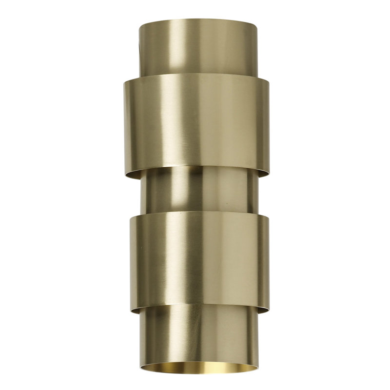Ring 2 - Light Flush Mounted Sconce, Satin Brass