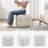 Robertas 20.9" Tufted Square Footstool Ottoman-1544725122