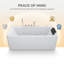 x 31.5'' Freestanding Soaking Acrylic Bathtub
