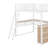 Full Size Metal Loft Bed With 3 Layers Of Shelves And L-Shaped Desk-1909911911