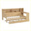 Lit de jour en bois avec tablettes de rangement, lit multifonctionnel avec lit gigogne simple et bureau-1297070226-1297070239