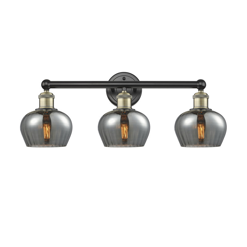 Noille 3 - Light Dimmable Vanity Light, Plated Smoke, Black Antique Brass