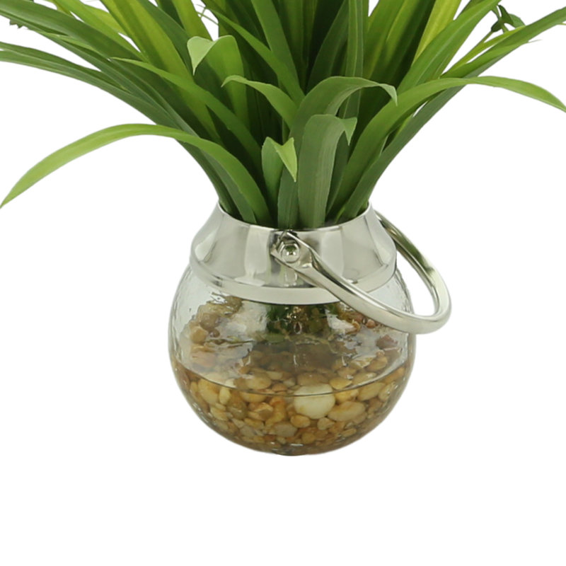 Robblee Faux Foliage Grass in Glass Vase