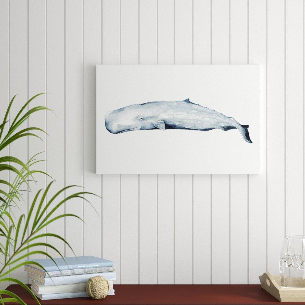Whale Portrait II by Grace Popp - Wrapped Canvas Painting Print