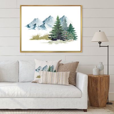 " Pine Trees In Mountain Landscape "