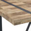 Ensemble de table de salle à manger minimaliste avec plateau texturé et pieds arqués