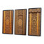 «Old Carved Wooden Door V», 3 pièces sur toile-2043184313-2043184316
