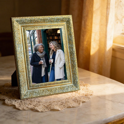Cadre photo classique avec profil décoratif 3 pièces 8 "x 10" Antique Gold