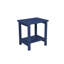 Chaise pliante - Tissu bleu marine pour une utilisation extérieure en toutes saisons (paire spacieuse)