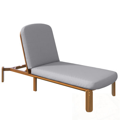Outdoor Chaise Lounge with Adjustable Backrest