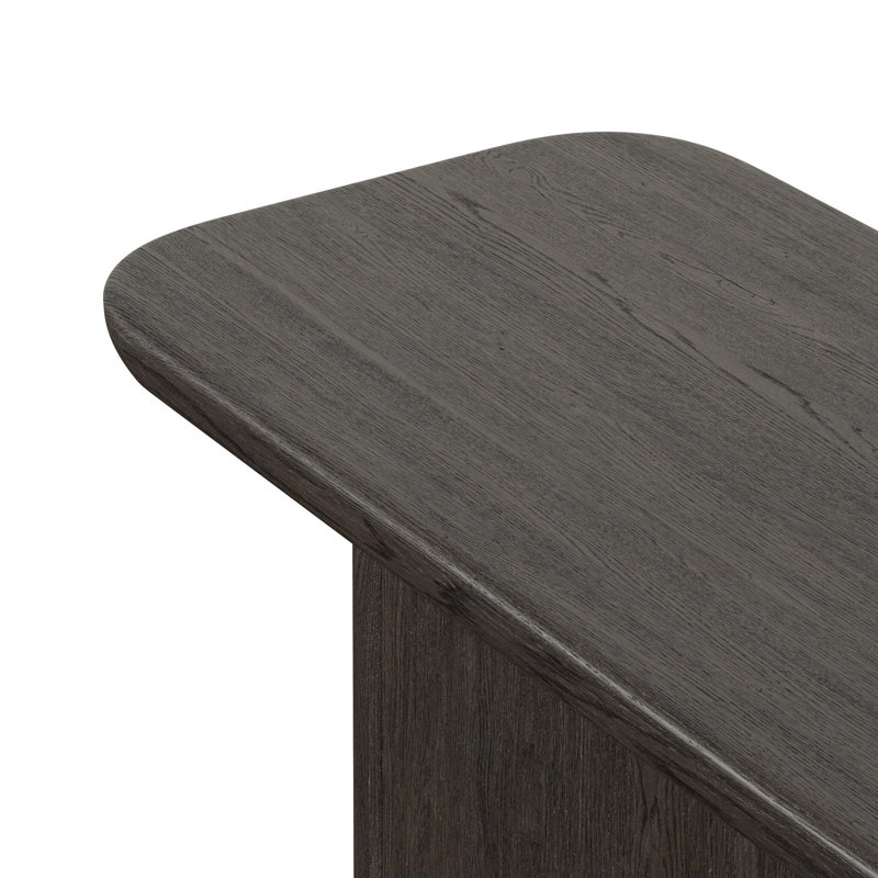 Nadine Console Table, Smoked Black Oak Veneer