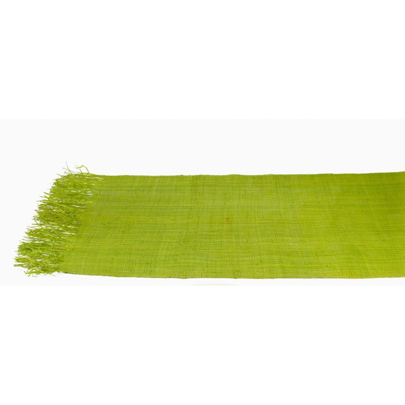Giselle Raffia Runner, 60" x 24", Green