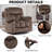  High-Softness Velvet Manual Swivel Rocker Recliner Chair(Set of 2)-1427127694