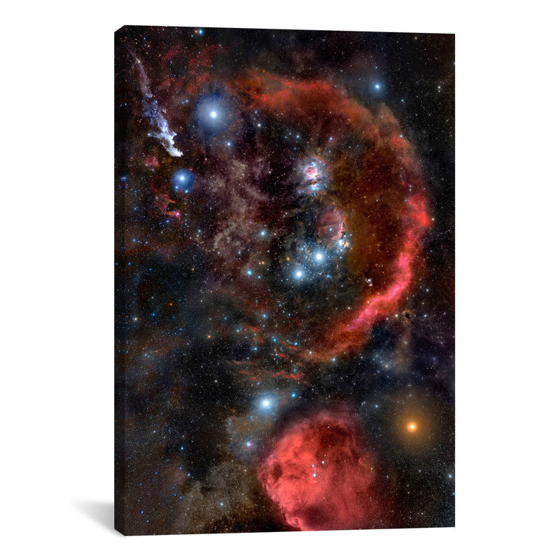 Lenworth «Astronomie et espace», reproduction sur toile tendue, H 18 po x l 12 po x P 1,5 po, Pas de tapis, Toile tendue