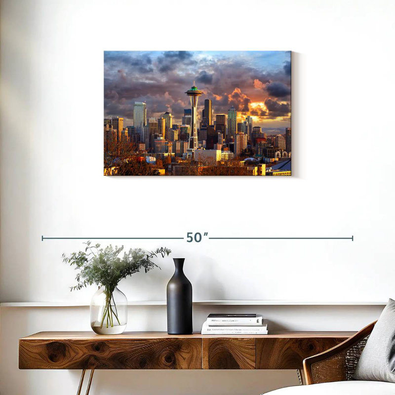 Sireci Seattle Skyline, 20" H x 30" W