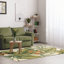 Tapis d'intérieur / extérieur crème / beige / vert floral Kenilworth-1272732611