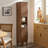 Render Tall Narrow Bathroom Storage Cabinet In Oak-101179014