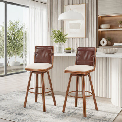 Tabouret de bar pivotant d'intérieur avec structure en métal
