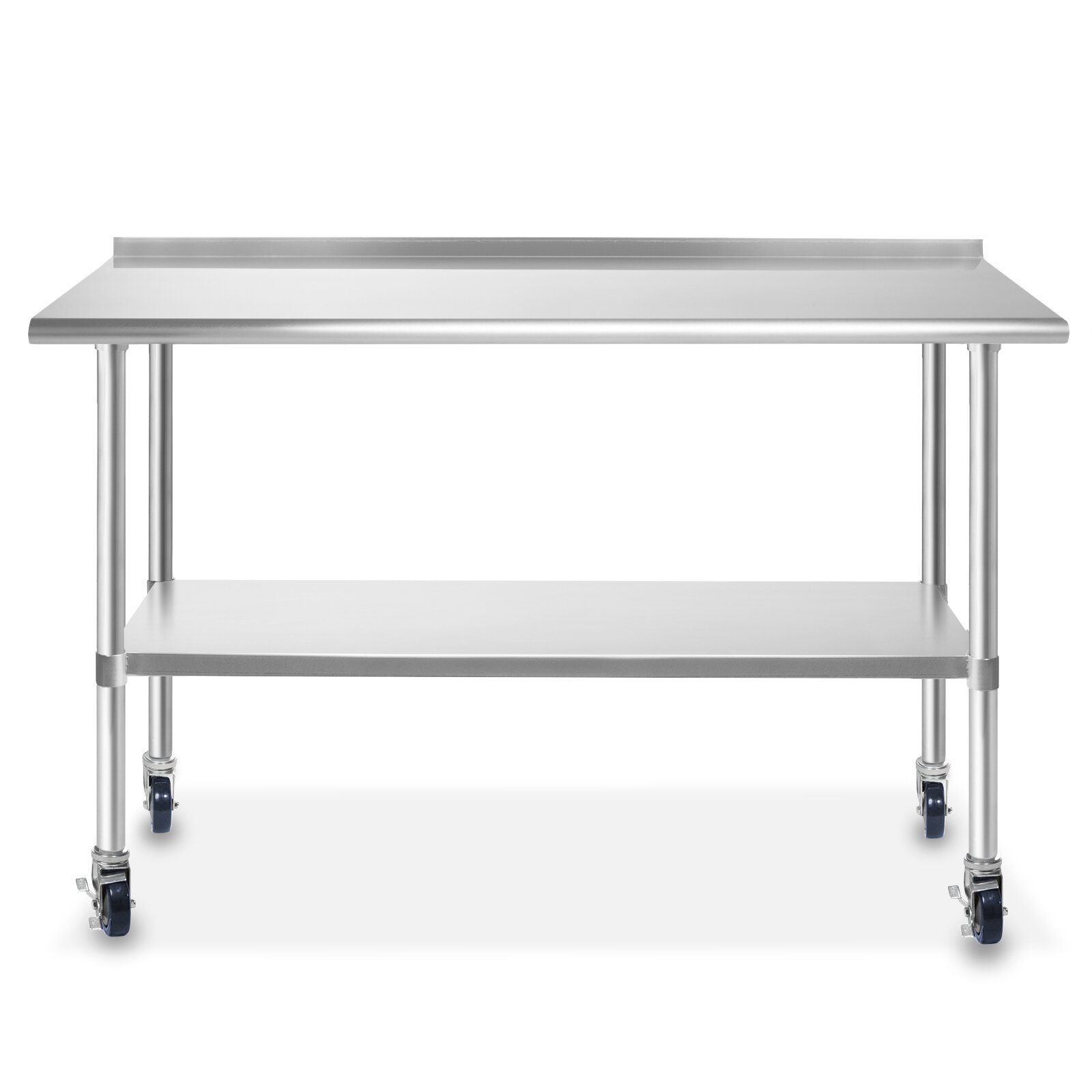 Stainless Steel Table, 60 x 24 Inches Folding Heavy Duty Table for Kitchen,  Commercial Stainless Steel Prep Table with Adjustable Undershelf, for  Restaurant, Home and Hotel