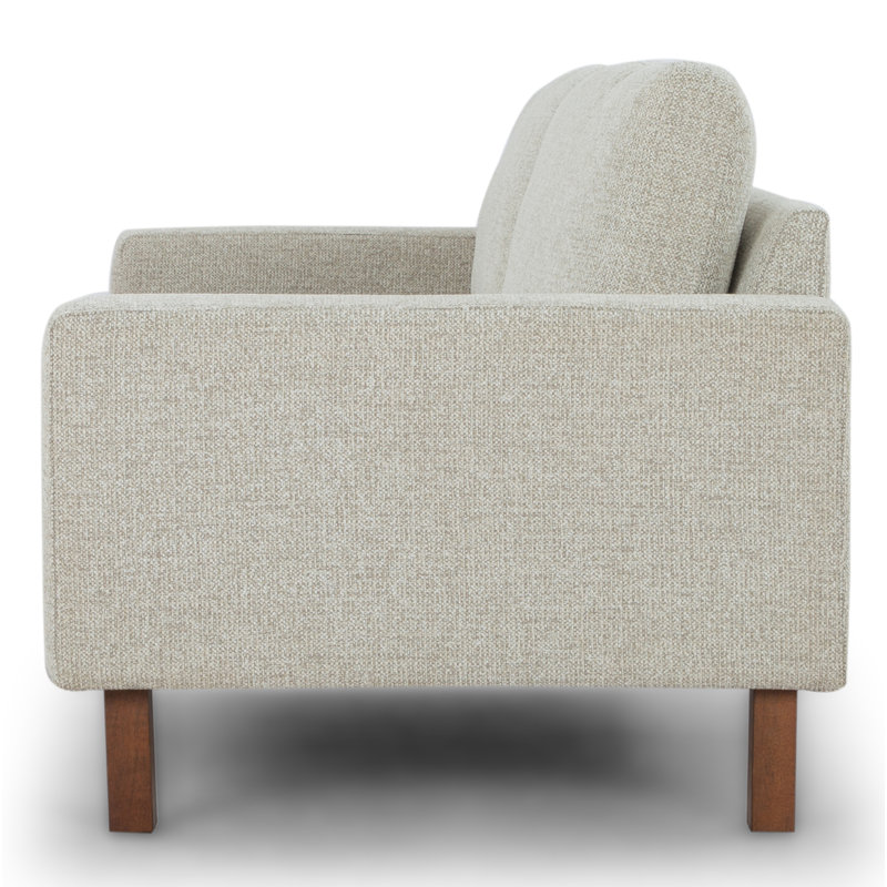 Canapé rembourré Lobos, Chenille taupe