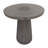 18-Inch Brass Base Smokey Brown Glass Accent Table - 16" x 16" x 18"
