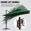 Parasol carré en porte-à-faux 120 po Ainaire-522259488
