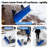 37" Wheeled Snow Pusher, Reversible Blade, Ergonomic Handle, Back-saver Design