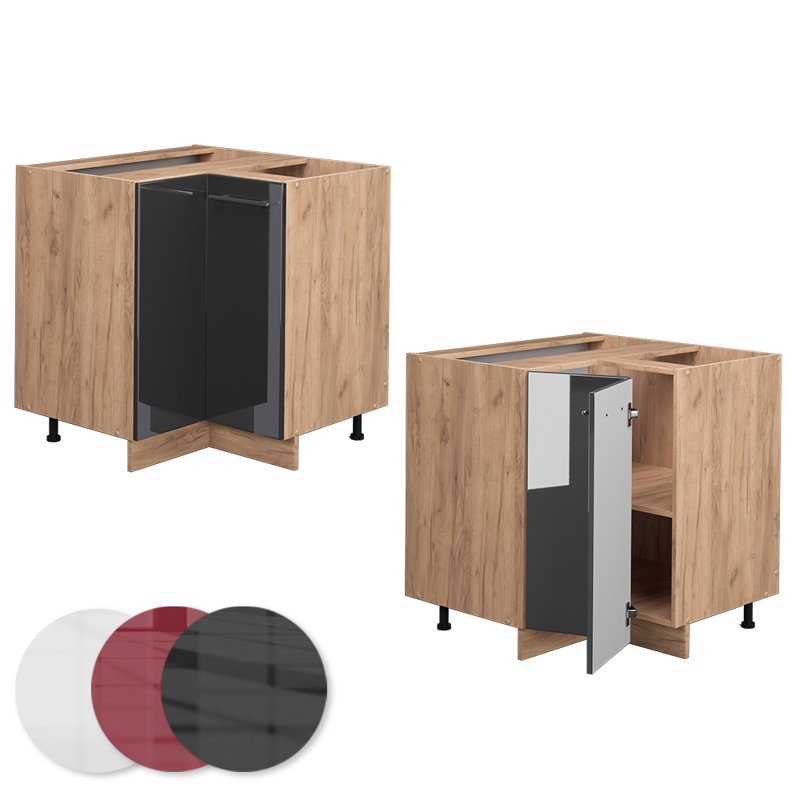 Fame 311 + front white HGL_80.5 x 82 x 51.6, Beige/Black