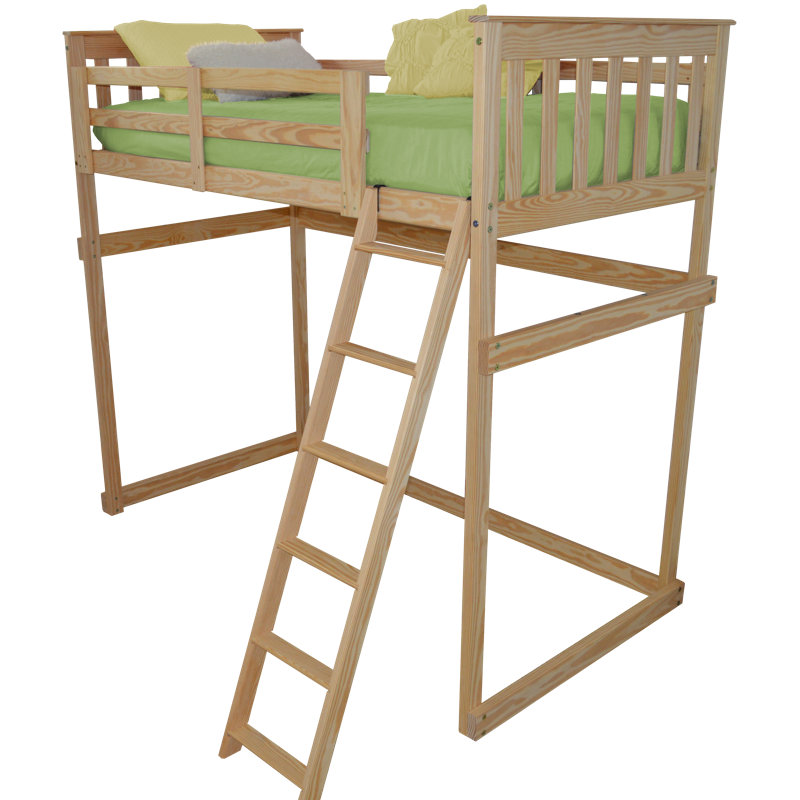 Swainsboro Kids Loft Bed, Unfinished, Twin