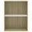 Bookshelf Storage Shelf 2-Tier Bookcase Standing Shelf Engineered Wood-2031373313-2086047475