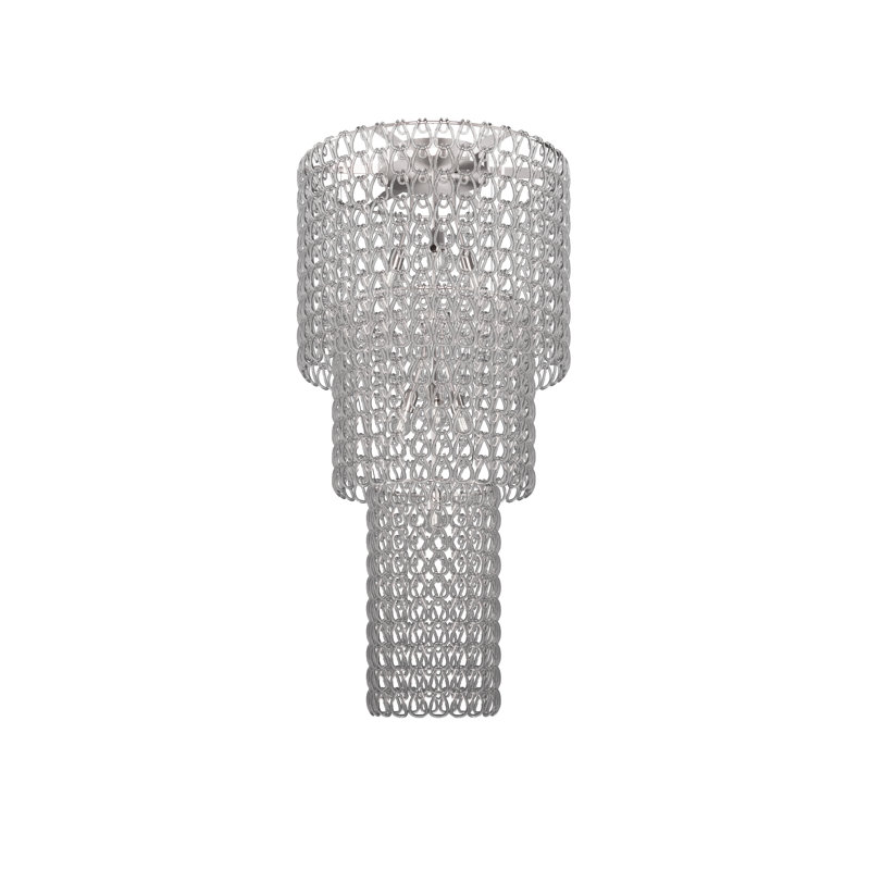 Minigiogali Ceiling Lamp Ca3 Black Matt Bronze 1 E26 Ul, Glossy Chrome, Crystal Transparent