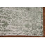 Tapis de couloir indien ivoire et vert abstrait 3 x 12