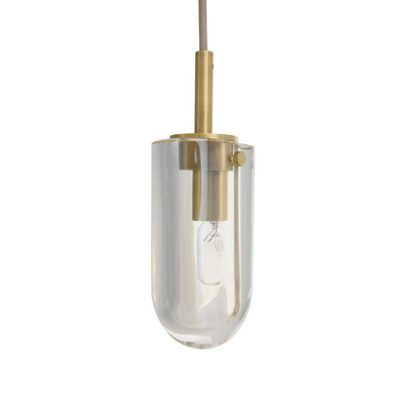Javier Multi-Port Chandelier, Champagne, Antique Brass, 3 Lights