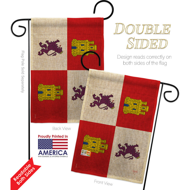 Ensemble de drapeaux en polyester 19 x 13 po Castille and Leon the World Nationality Impressions