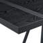 Ensemble de table à manger en bois 5 pièces avec table rectangulaire et 4 chaises capitonnées, durable et élégant pour les maisons modernes-1589978840