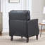 Chaise d'appoint avec accoudoir à garniture cloutée-589084757
