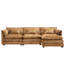 Canapé-lit modulaire moderne en L de 112 po en chenille douce, avec canapé-lit en éponge amovible et à haute densité, canapé modulaire en chenille mobile, confortable pour un salon relaxant-1521832847