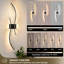 Grand ensemble de 2 appliques murales rechargeables sans fil avec télécommande