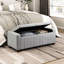 Banc contemporain rembourré avec rangement interne 1pc-663072710