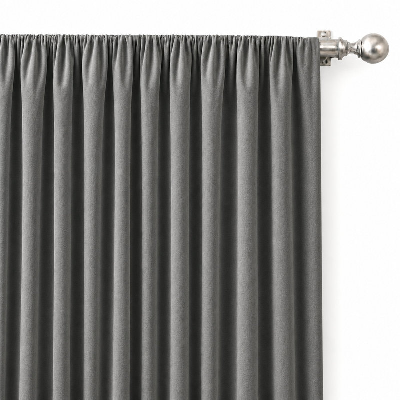 Solid Velvet | Velluto Fabric, Charcoal