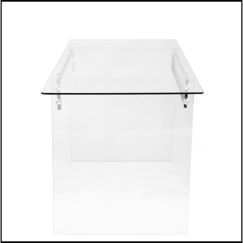 Bureau contemporain en transparent par Lumisource