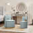 Similicuir bleu est en rupture de stock