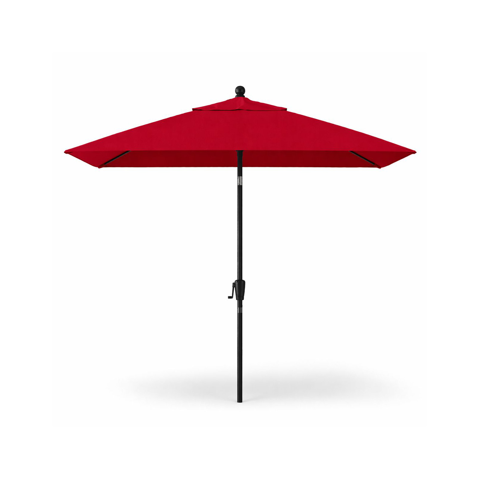 Natalie 103'' Outdoor Umbrella, Black Sapphire, Canvas Jockey Red Sunbrella® Canvas