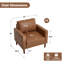 Fauteuil d'appoint 37 po en similicuir 37 po-1009820600