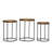 Kenwood Solid Wood Tray Top Nesting Tables