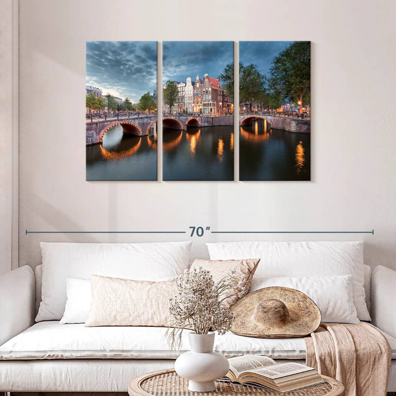 Ponts de Amsterdam, H 28 po x l 45 po