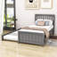 Lit plateforme simple en bois avec lit gigogne Mashonda-1918543304