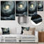 «White and Black Abstract Spiral Waves», art mural abstrait en métal-1008818378
