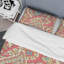 Cachemire rose floral - ensemble de housse de couette abstrait - microfibre de polyester-1094204799